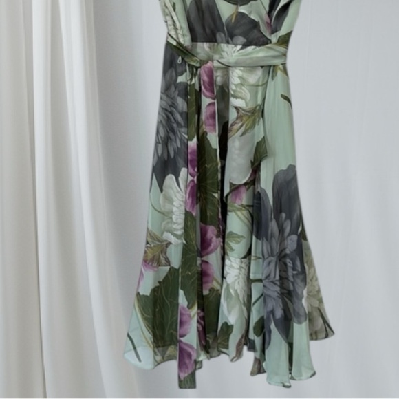 Danny & Nicole NWT Chiffon Floral Print Dress - Picture 4 of 12